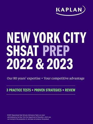 cover image of New York City SHSAT Prep 2022 & 2023